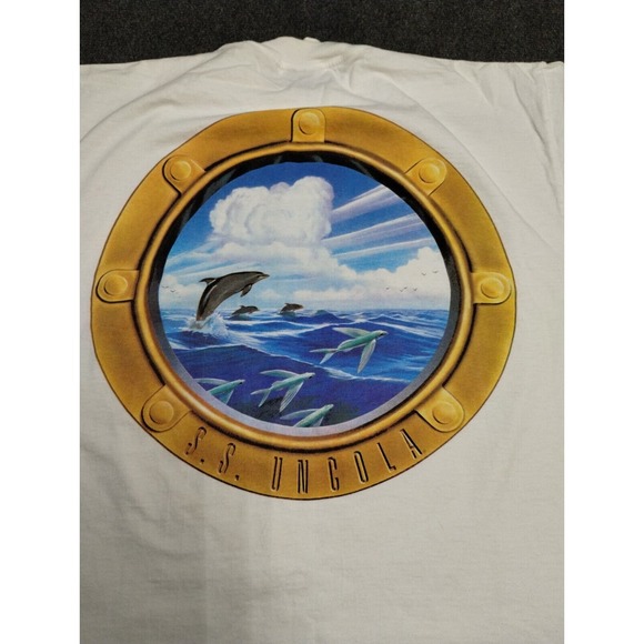 VTG 7 Up SS Uncola T Shirt Adult Medium White National Mills Single Stitch‎ 1993 - Picture 5 of 13